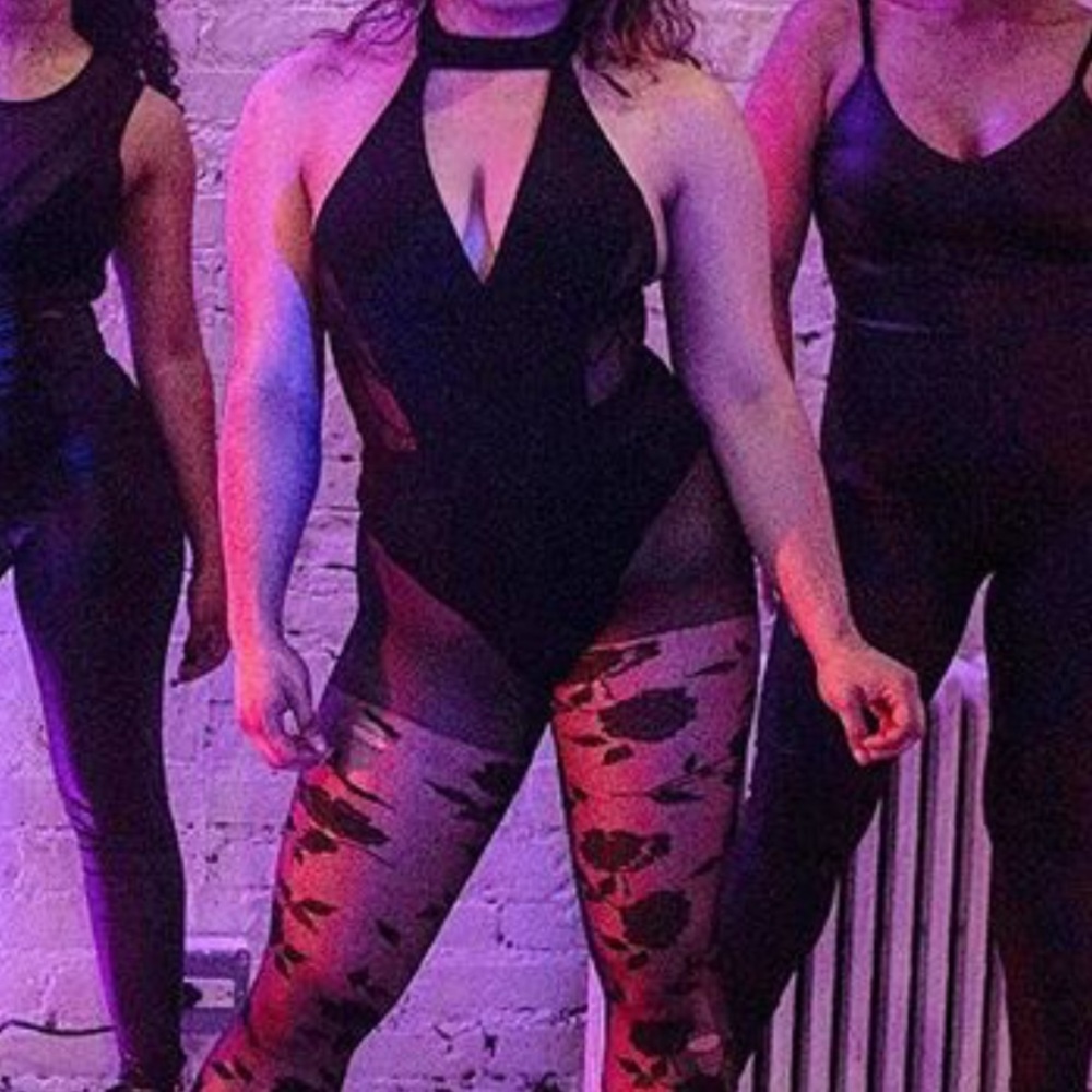 Sexy black leotard